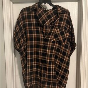 Entro Black and Brown Plaid women’s Shirt